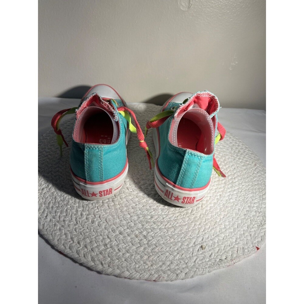 WOMENS CONVERS ALLSTAR WOMENS SNEAKERS DOUBLE LACES AQUA SIZE 7 - Picture 2 of 6